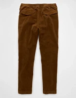 Pantalon décontracté à ceinture élastique coupe athlétique en velours côtelé AE