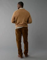 Pantalon décontracté à ceinture élastique coupe athlétique en velours côtelé AE