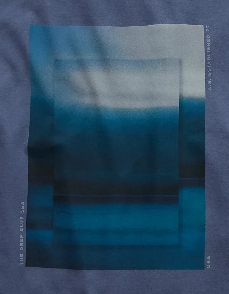 T-shirt à image photographique surdimensionné AE