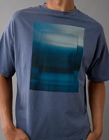 T-shirt à image photographique surdimensionné AE