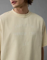 T-shirt droit à image logo AE