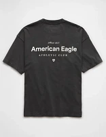 T-shirt droit à image logo AE