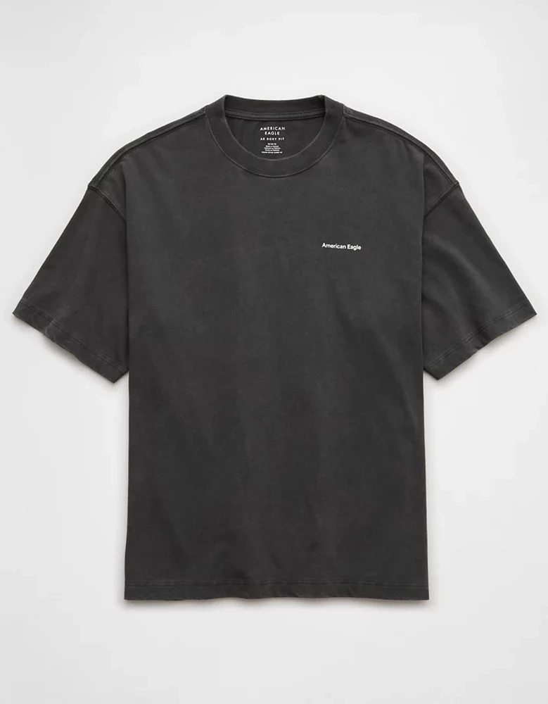 T-shirt droit à image logo AE