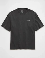 T-shirt droit à image logo AE