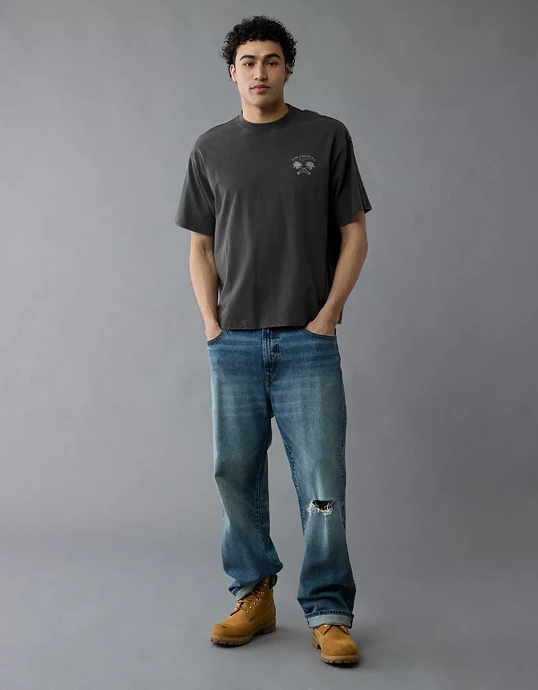 T-shirt droit à image Destination AE