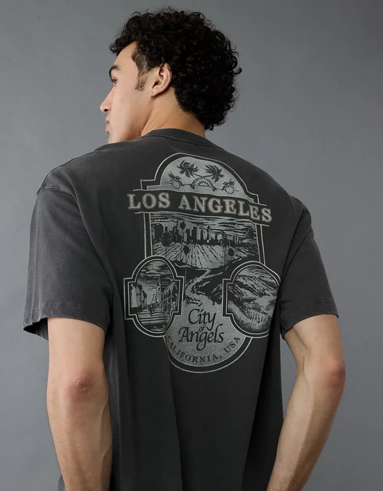 T-shirt droit à image Destination AE
