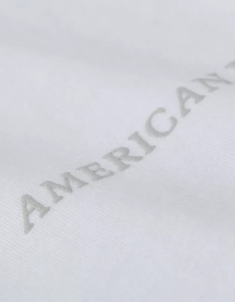 T-shirt à image et logo surdimensionné lourd Luxe décontracté AE