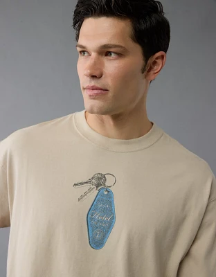T-shirt droit à image AE