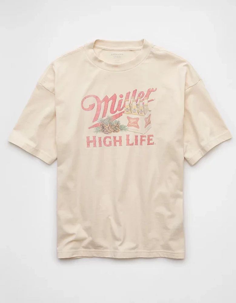 AE Boxy Miller High Life Graphic T-Shirt