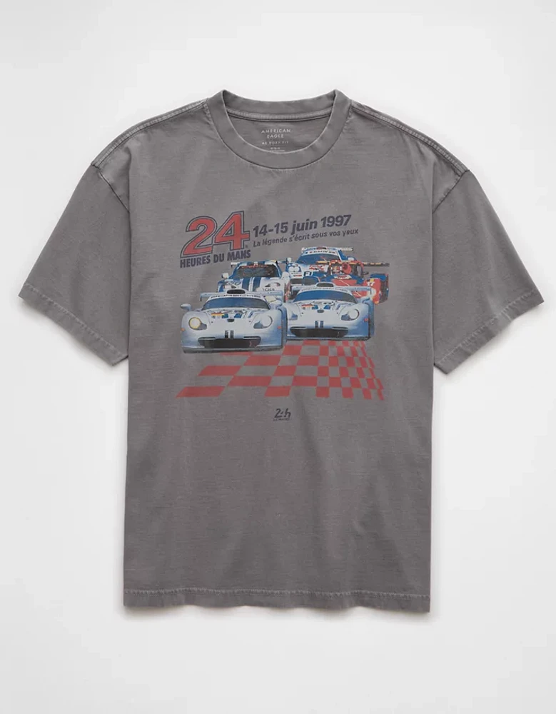 AE Boxy Le Mans Racing Graphic T-Shirt