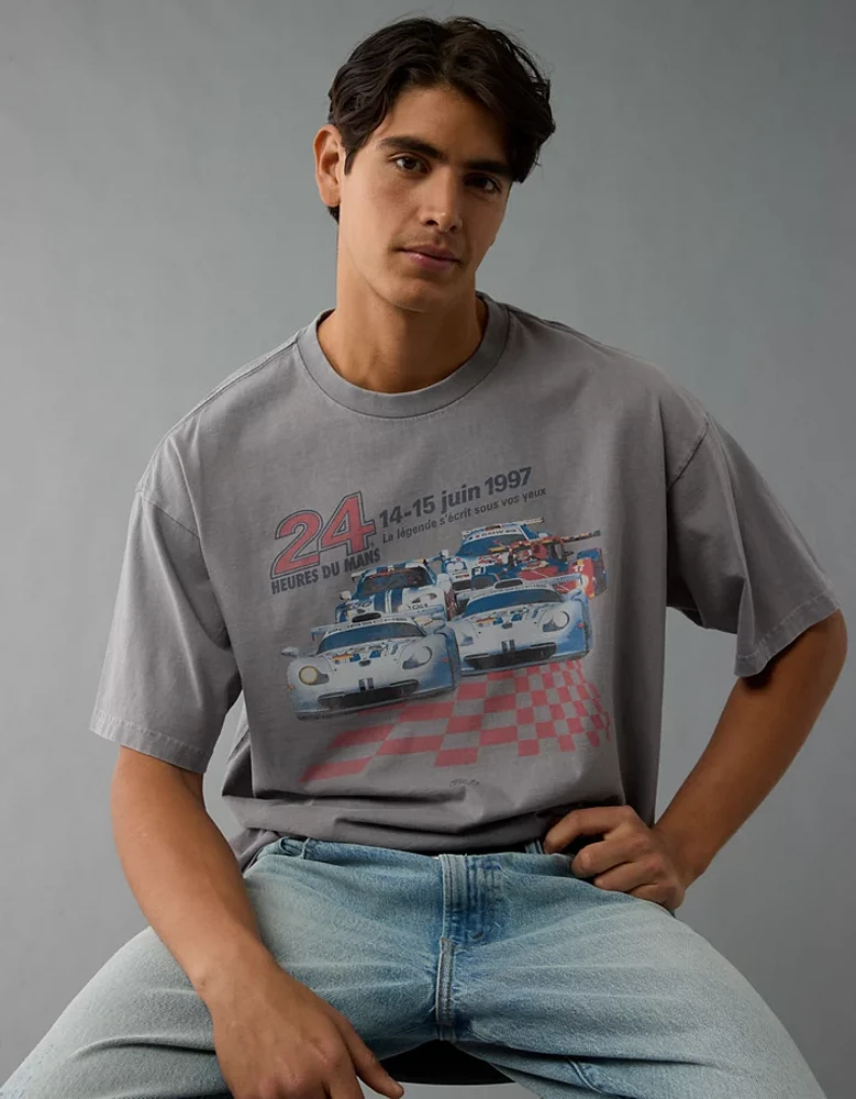 AE Boxy Le Mans Racing Graphic T-Shirt