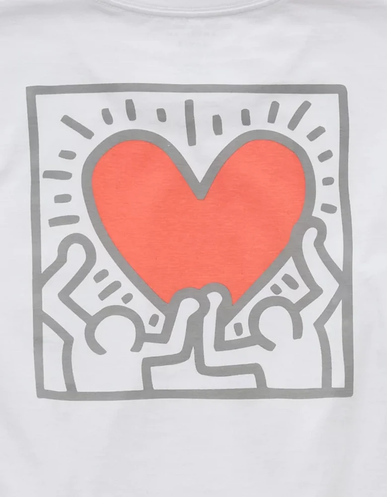 AE Boxy Keith Haring Graphic T-Shirt
