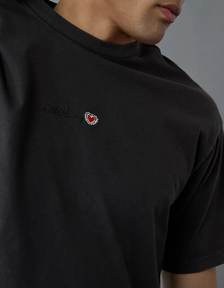 AE Boxy Keith Haring Graphic T-Shirt
