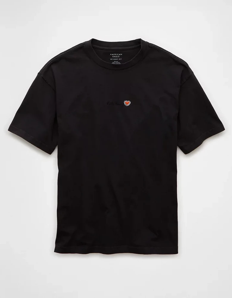 AE Boxy Keith Haring Graphic T-Shirt