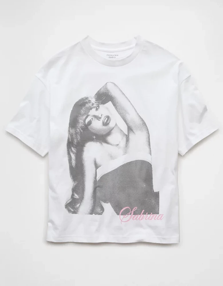 AE Boxy Sabrina Carpenter Graphic T-Shirt