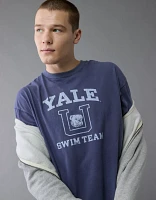 T-shirt droit à image Yale AE