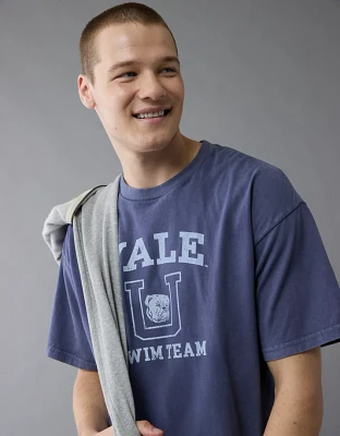 T-shirt droit à image Yale AE