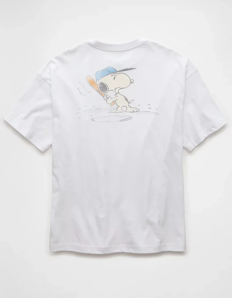 T-shirt droit à image Snoopy AE