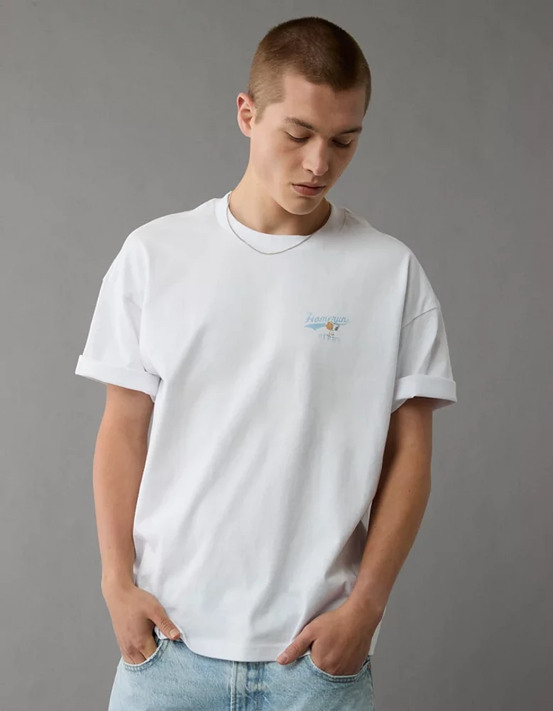 T-shirt droit à image Snoopy AE