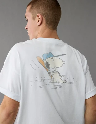 T-shirt droit à image Snoopy AE