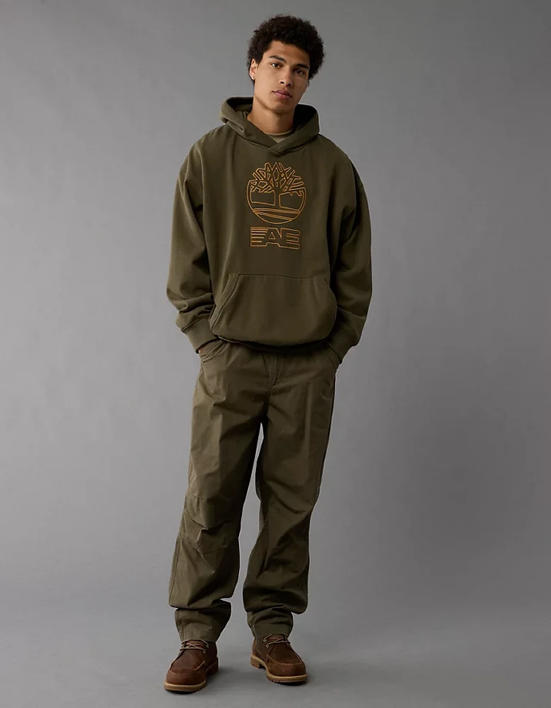 Timberland x AE Embroidered Cotton Hoodie