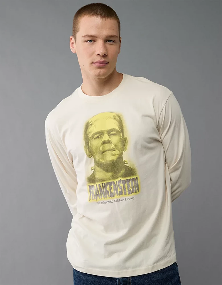 T-shirt à graphique et manches longues Frankenstein AE