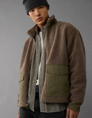 AE Zip-Up Sherpa Jacket