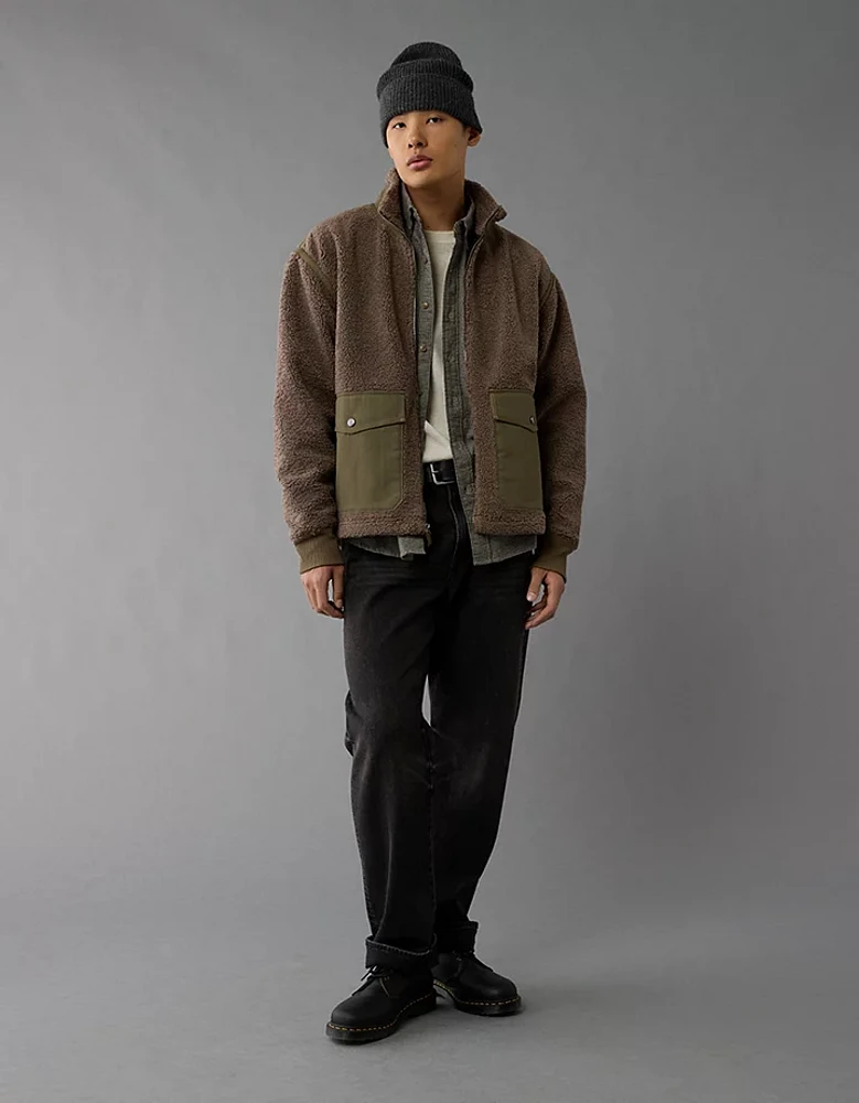 AE Zip-Up Sherpa Jacket