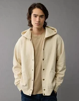 AE Laidback Luxe Button-Up Hoodie