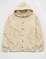 AE Laidback Luxe Button-Up Hoodie