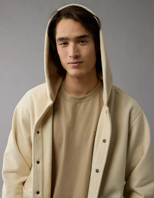 AE Laidback Luxe Button-Up Hoodie