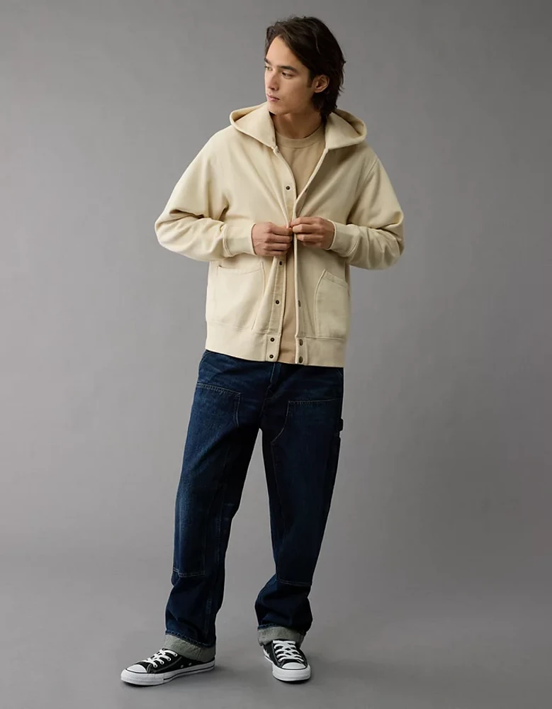 AE Laidback Luxe Button-Up Hoodie