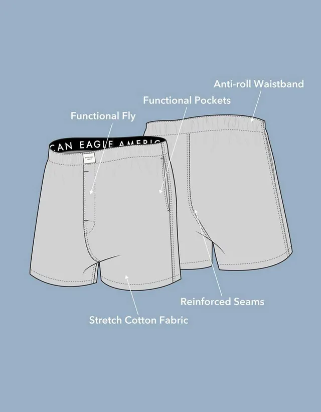 AEO Plaid Ultra Soft Pocket Boxer Short