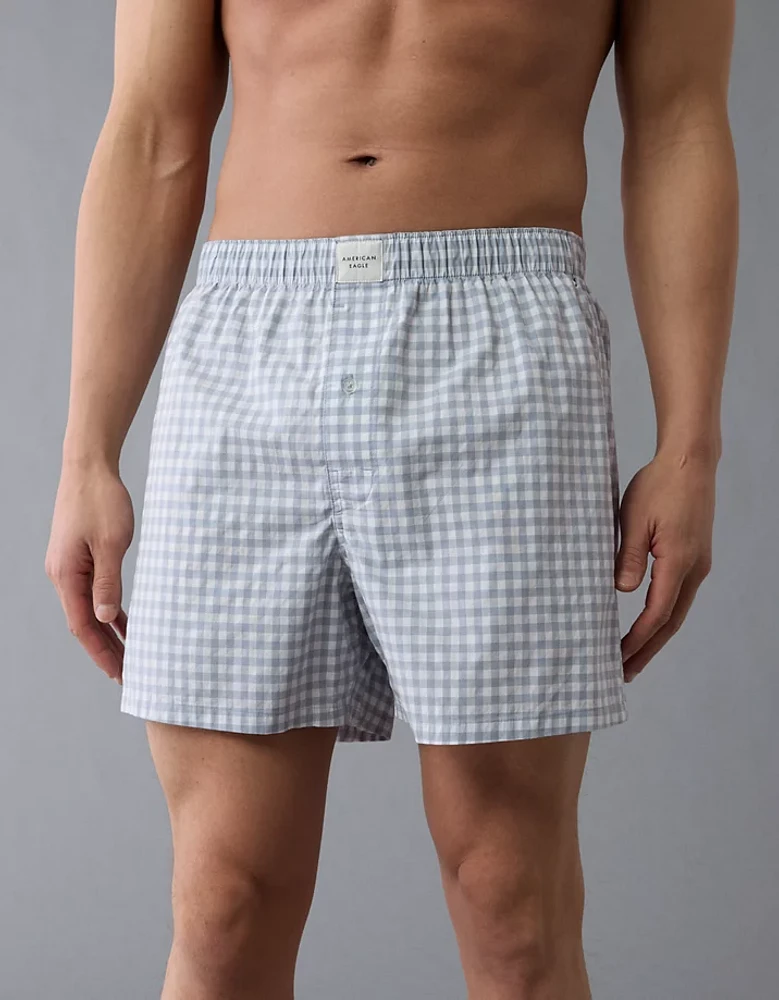Caleçon boxeur extensible à carreaux pour hommes AEO
