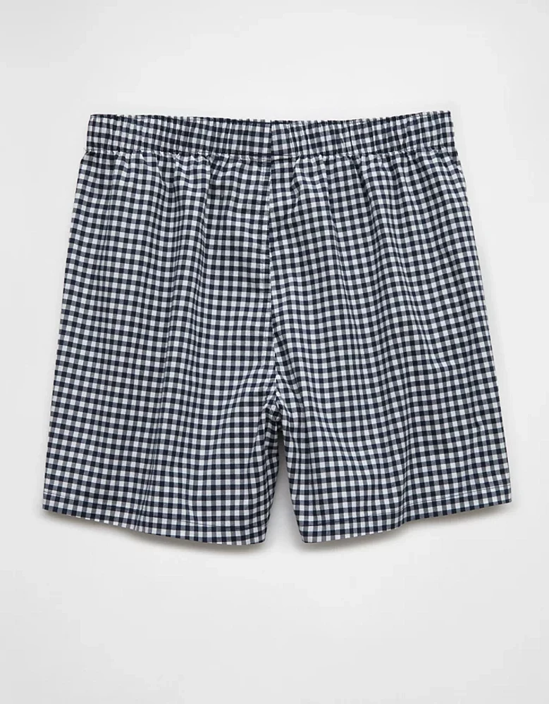 AEO Men's Plaid Stretch Boxer Short