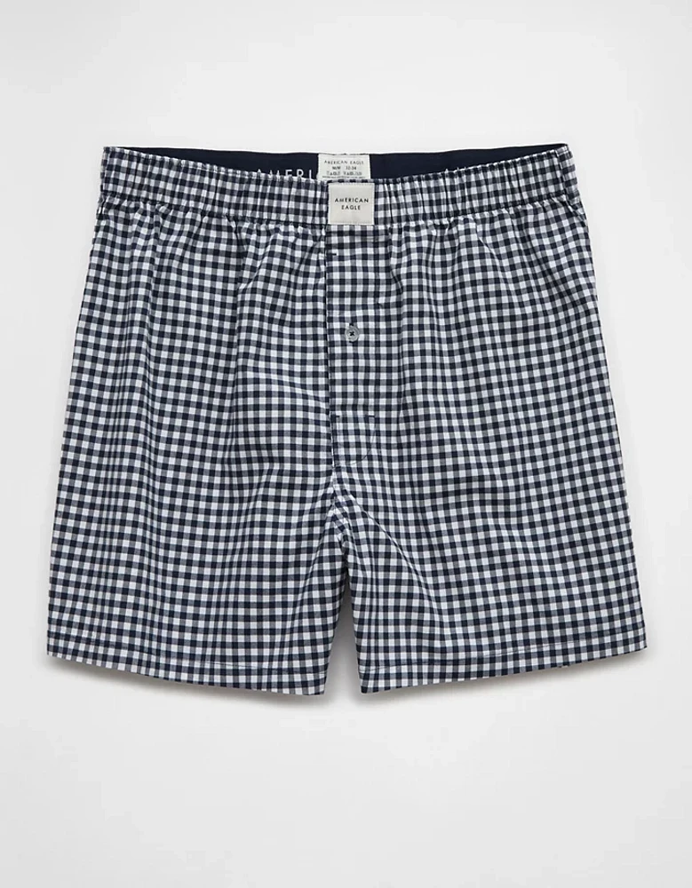 AEO Men's Plaid Stretch Boxer Short