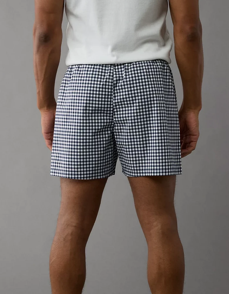 AEO Men's Plaid Stretch Boxer Short