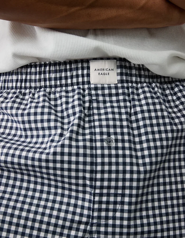AEO Men's Plaid Stretch Boxer Short