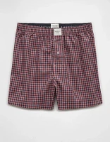 AEO Men's Plaid Stretch Boxer Short