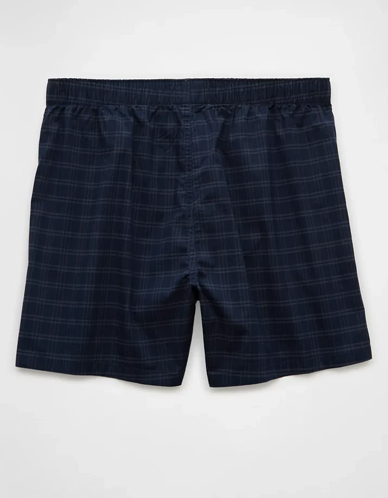 AEO Men's Plaid Stretch Boxer Short