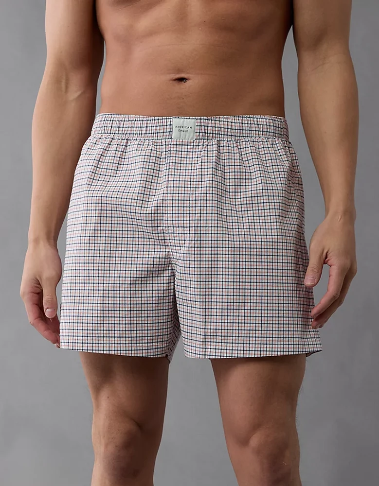 AEO Plaid Stretch Boxer Short