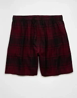 AEO Men's Plaid Flannel Pocket Boxer Short