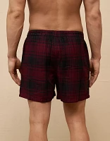 AEO Men's Plaid Flannel Pocket Boxer Short