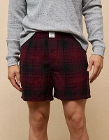 AEO Men's Plaid Flannel Pocket Boxer Short