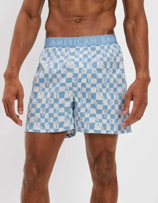 AEO Palm Checkered Stretch Boxer Short