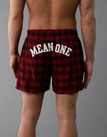 AEO Plaid Grinch Pocket Boxer Short