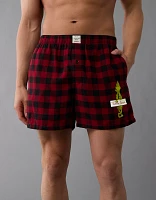 AEO Plaid Grinch Pocket Boxer Short