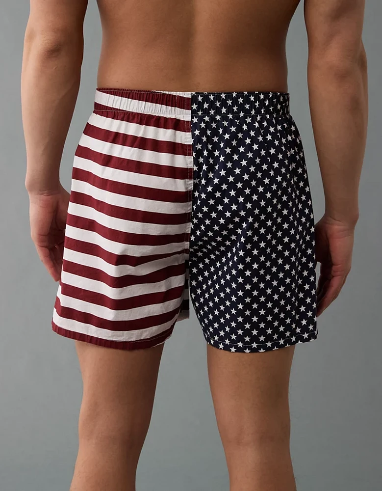 AEO Men's USA Stars & Stripes Stretch Boxer Short