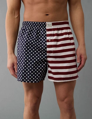 AEO Men's USA Stars & Stripes Stretch Boxer Short