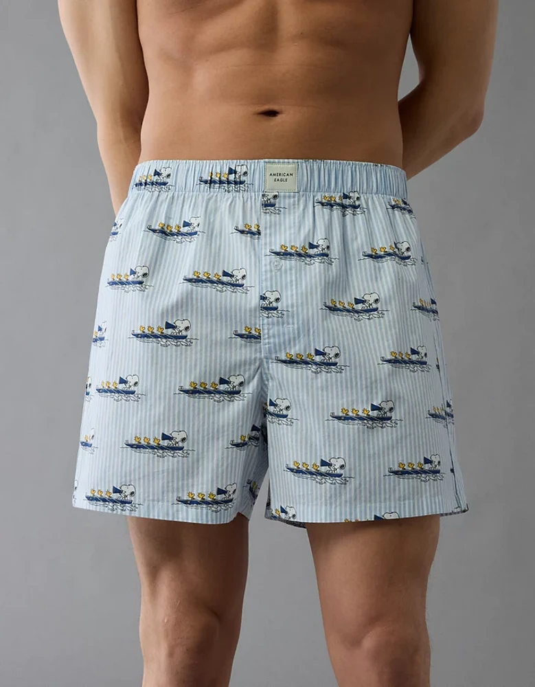 Caleçon boxeur extensible Snoopy en bateau pour hommes AEO